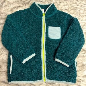 4T sherpa zip up sweater